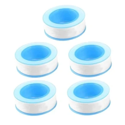 Image of Teflon Tape, Thread Seal Tapes，PTFE Tape for Plumbers Sealant Leak Water Pipe 1/2 inch x 500 (5 Pack/White)