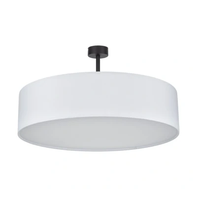 Image of TK Lighting Rondo semi flush ceiling light, white Ø 60cm