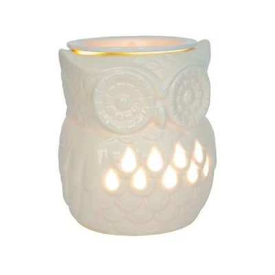 Image of airpure Owl Electric Wax Melter, Cream White, 13.5CM, 1 Count (Pack of 1)