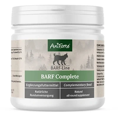 Image of AniForte Barf Complete Cat 100g All Round Nutrient Supplement with Omega 3, Brewer&#039;s Yeast, Taurine Powder, Rich in Vitamins &amp; Minerals, BARF/Raw Feeding for cats