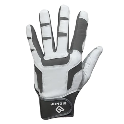 Image of BIONIC Mens ReliefGrip Golf Glove Grey/Black S