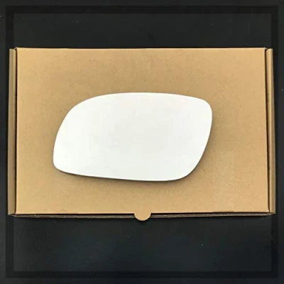 Image of Fits Volkswagen Touran 2003 to 2010 MAY Convex Wing Mirror Glass LEFT HAND (UK Passenger Side)