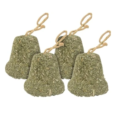 Image of Rosewood Naturals Fragrant Parsley Bell Treat for Rabbits, Guinea Pigs, Chinchillas, Degus, Hamsters, Gerbils, Mice, Rats (Case Pack of 4)