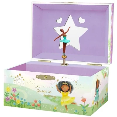 Image of Ballerina Jewellery Box Gifts for Girls Age 4 6 Kids with Spinning 15.2 x 11.8 8.9 cm