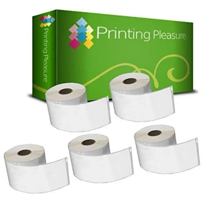Image of Printing Pleasure 5X Compatible with Seiko 99019 59mm x 190mm Lever Arch Labels Rolls (110 per Roll) for LabelWriter 4XL 450 400 330 320 310 Twin Turbo Duo SLP 440 430