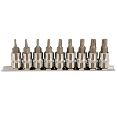 Image of Laser Tools TORX Plus Socket Bit Set 3/8&quot;D9 Piece