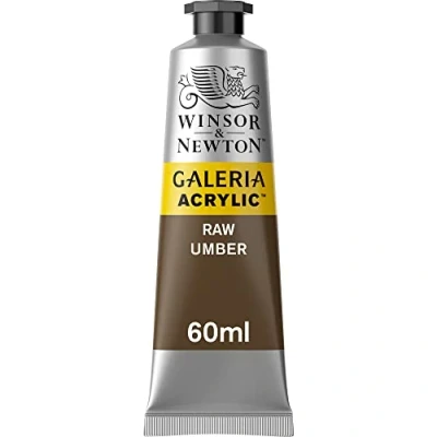 Image of Winsor &amp; Newton,60 mL (Pack of 1) SG Education GAL 2120554 Full Range Galeria Acrylic, 60 Tube, Raw Umber
