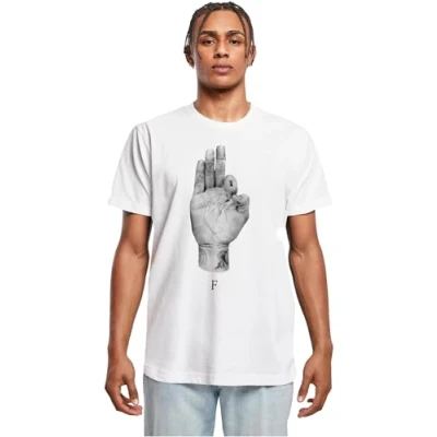 Image of Mister TEE FMS SIGN Lights Print Tshirt, Men&#039;s, Size: 4XL, White
