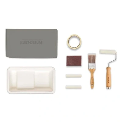 Image of Rust Oleum Ready to Roll Eco Paint Kit (Small) Radiator Matt Dusky Greys