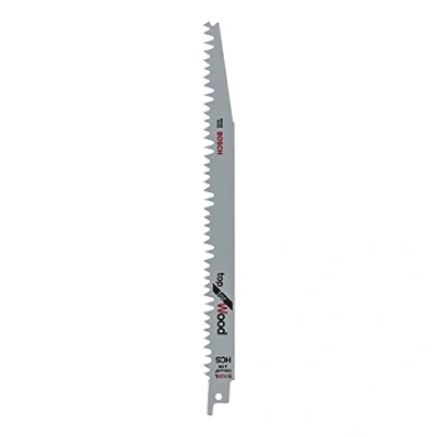 Image of Bosch DIY 2pcs HCS S 1131 L Reciprocating Saw Blade (Green Wood, Firewood, 228mm, Accessory for Keo)