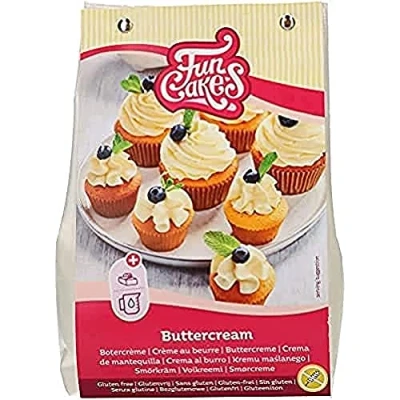 Image of FunCakes Mix for Buttercream, Gluten Free: Easy to Use, Creamy, Perfect Cake Decorating, Covering and Filling, Topping on Cupcakes, 500g