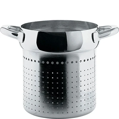 Image of Alessi Mami Colander for Pasta Set, Stainless Steel (SG306), Silver, one size