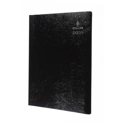 Image of Collins Leadership 2025 Diary for Professionals A5 Week to View Business Planner (Appointments) Graphite (CP6741.99 25) Premium Professional Appointments with Leathergrain Cover