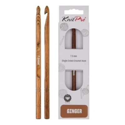 Image of KnitPro Crochet Hook, Wood, Assorted, 7mm