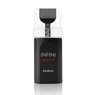 Image of Infini Absolute Eau de Parfum Spray 100ml by Khadlaj Perfumes Captivating Unisex Fragrance with Lemon, Pineapple, Lavender, Jasmine, and Amber Notes