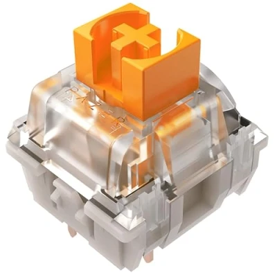Image of Razer Mechanical Switches Pack Orange Tactile Switch (Optimized for Gaming, Transparent Housing with LED Lens, 100 Million Keystroke Lifespan, Versatile 3 Pin Connectors) Yellow Linear