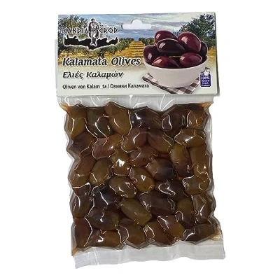 Image of Candia Crop Greek Kalamata Olives, Pack of 5 x 200 g (Total: 1 kg)