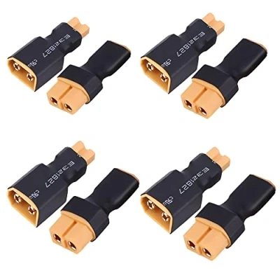 Image of Onpro Yiqigou 4 Pairs No Wires XT30 Male Female Plug Connector to XT60 Conversion Adapter for RC Lipo Battery