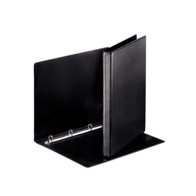 Image of Esselte 2 Ring Binder, PP, Holds up to 140 Sheets, 20 mm Spine, 49753 A4, Black