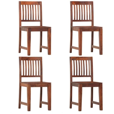 Image of vidaXL Dining Chairs 4 pcs Solid Mango Wood