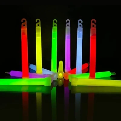 Image of 6 Inches Long 64 Pcs Glow Sticks Large Party Packs Ultra Bright Mega Pack in 8 (Mix Colours) Neon UV Accessories for Festivals, Halloween, Camping &amp; Cycling