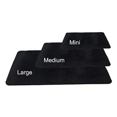 Image of Doowops Professional Close up Poker Deck Card Mat (Black) Magic Tricks Illusions Accessories Gimmick Props Magicians Pad (Large)
