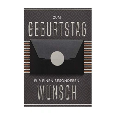 Image of Money Card Birthday Text &quot;.. für BES.Wunsch&quot; 11.6 x 16.6 cm
