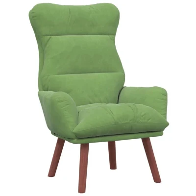 Image of Relaxing Chair Light Green Velvet Vidaxl