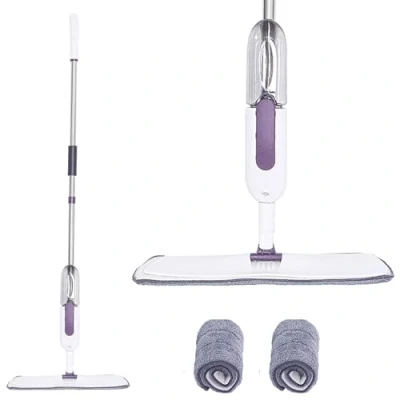 Image of K ONE Microfibre Spray Mop with 360 Swivel Head Plus 2 Replacement Pads Suitable for Cleaning Tile Laminate Hardwood Ceramic