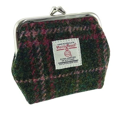 Image of Glen Appin Small Clasp Purse Eigg (Colour 107 Green Check)