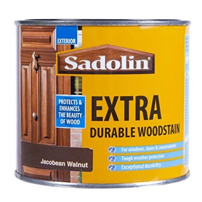 Image of Sadolin Extra Durable Woodstain Jacobean Walnut 0.5 L