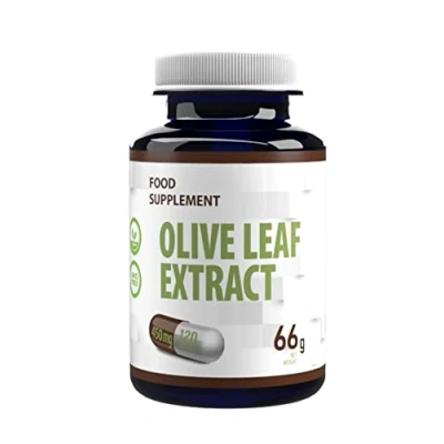 Image of Olive Leaf Extract 450mg 120 Vegan Capsules 40% Oleuropein 180mg, 3rd Party Lab Tested, High Strength Supplement, No Fillers or Bulkers