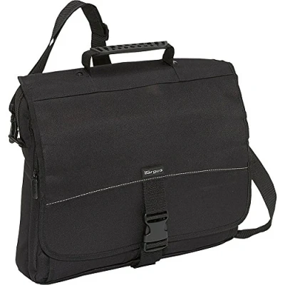 Image of Targus Laptop Bag Carrying Case for 15.6 Inch Laptops Messenger Slim Men Women, Bags HP Laptops, Microsoft, Dell, Lenovo, and Apple Women/Mens Work Bag, Black(TCM004US)
