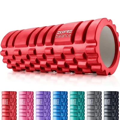 Image of Core Balance Foam Roller For Deep Tissue Muscle Massage, Trigger Point Grid Sports Massager, Fitness Gym Physio