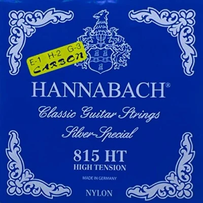 Image of Hannabach Series 815 Classical Guitar Strings High Tension Silver Special Set Carbon 815HTC