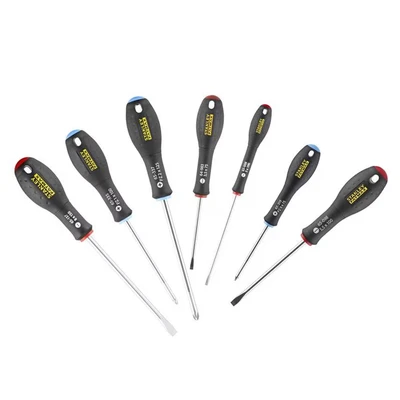 Image of STANLEY 0 65 425 FATMAX 7 Piece Screwdriver Set, Parallel/Flared/Pozi