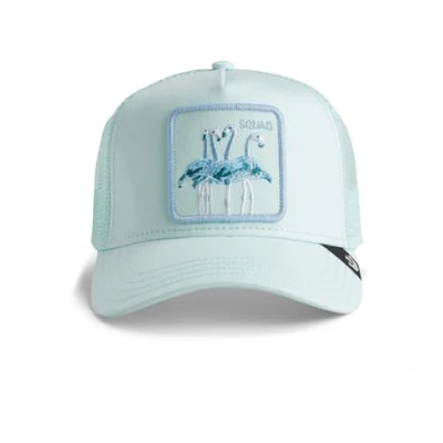 Image of Goorin Bros. Mirage Squad Flamingo Light Blue Adjustable Trucker Cap