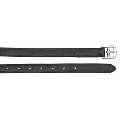 Image of Shires Blenheim Non Stretch Stirrup Leathers 54&quot;x1&quot;: Black