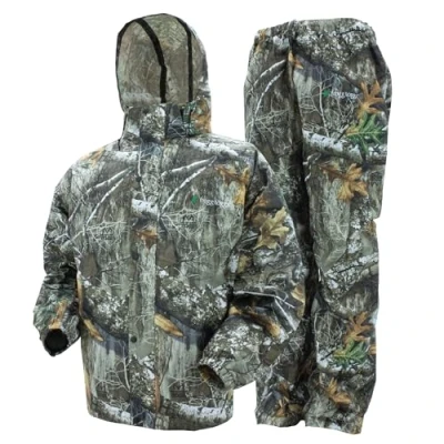 Image of FROGG TOGGS Men&#039;s Standard Classic All Sport Waterproof Breathable Rain Suit, Realtree Edge, XX Large