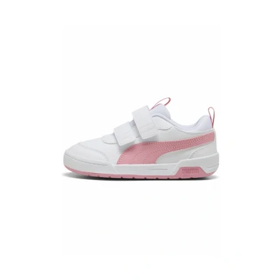Image of Puma Multiflex 2 Unisex Walking shoes whitepinkscape for kids, Size: 13K, White/pinkscape