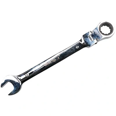 Image of AB Tools 19mm Metric Flexible Flexi Head Ratchet Combination Spanner Wrench 72 Teeth