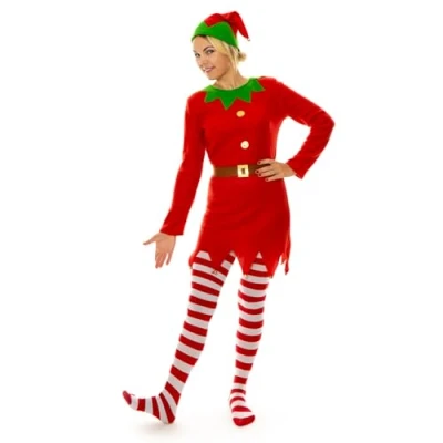 Image of Christmas Santa&#039;s Little Helper With Tights Large