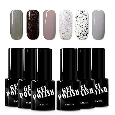 Image of KADS Gel Nail Polish, 9.5ml/pcs 6 Colors Soak off UV LED Polish Art Manicure