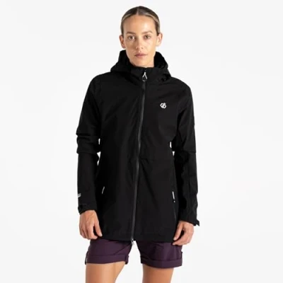 Image of Dare2B Women&#039;s Switch Up II Waterproof Jacket with ARED Technology and Detachable Hood, Stretchable, Breathable &amp; Water Repellent Perfect for Outdoors, Hiking, Walking Camping