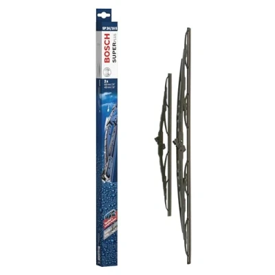 Image of Bosch Wiper Blade Super Plus Spoiler SP24/16S, Length: 600mm/400mm − Set of Front Blades