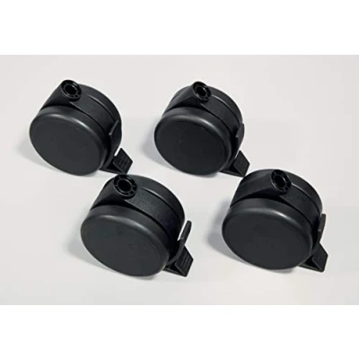 Image of SIGEL MU051 Castors for the Meet up stand, Ø 7,5 cm, to roll across hard and soft floors, Black, 4 Pieces