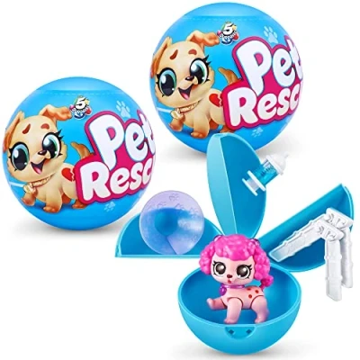 Image of 5 Surprise Pet Rescue Mystery Collectible Capsule (2 Pack) by ZURU