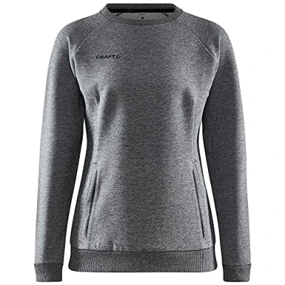 Image of Craft Women&#039;s CORE SOUL CREW SWEATSHIRT W Sweatshirt, DK GREY MELANGE,