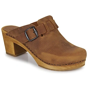Image of Sanita MALULO women&#039;s Clogs (Shoes) in Brown