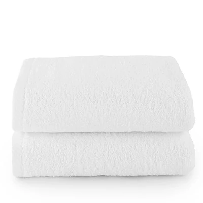 Image of Top Towel Set of 2 Bath Towels 100% Cotton 400gsm 100 x 50 cm